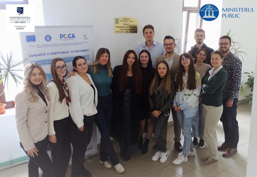 Studenti la Drept in practica la Parchetul Sibiu