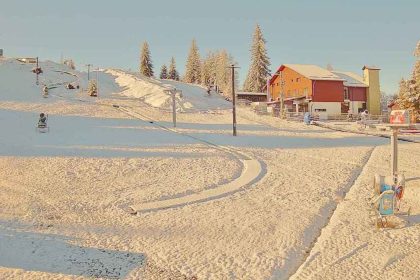 A nins la Paltinis si Balea Lac fulgi de nea in Sibiu
