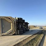 Accident intre Avrig si Marsa autobasculanta rasturnata