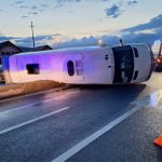Accidentul microbuzului rasturnat la Vestem 11 raniti un internat