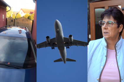 Avioanele care aterizeaza la Sibiu sperie copii si sparg tiglele