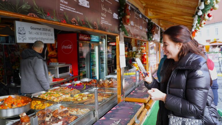 Costul mesei la Targul de Craciun din Sibiu
