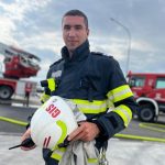 Eroul din timpul liber pompier din Sibiu salveaza o gospodarie