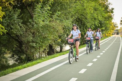 Gata cu pedalatul 30000 sibieni au inchiriat biciclete