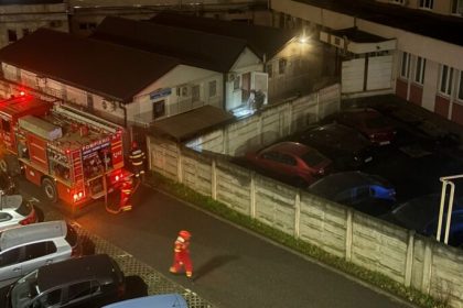 Incendiu la IPJ Sibiu pompierii au intervenit rapid