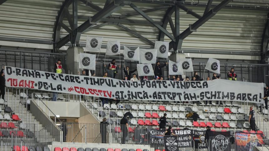 Mesaj emotionant de la galeria Otelului la Sibiu