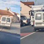 Panica in trafic la Sibiu sofer haotic pe contrasens