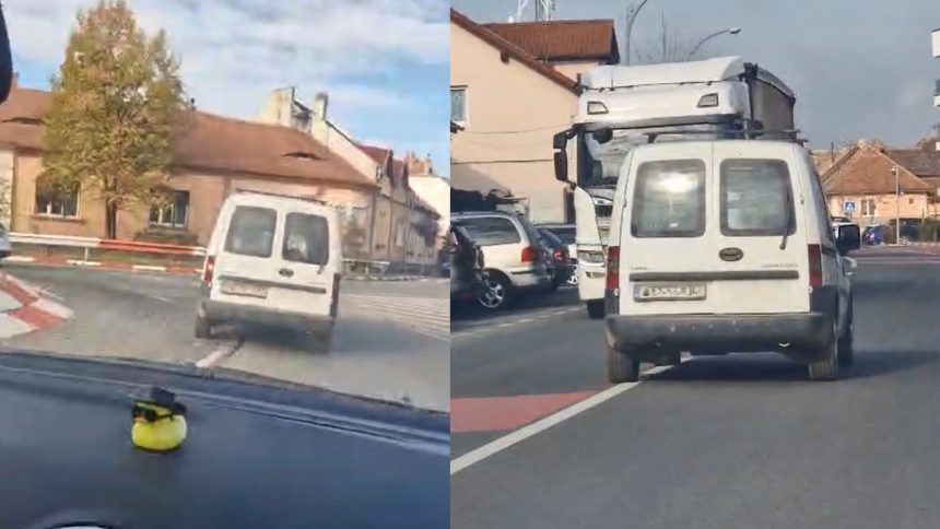 Panica in trafic la Sibiu sofer haotic pe contrasens