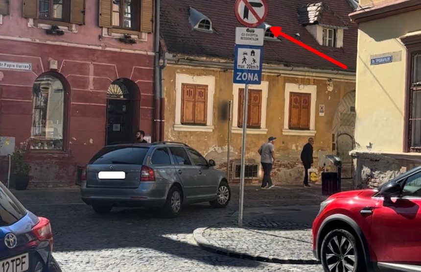 Pietonala si nu prea Masini in centrul orasului