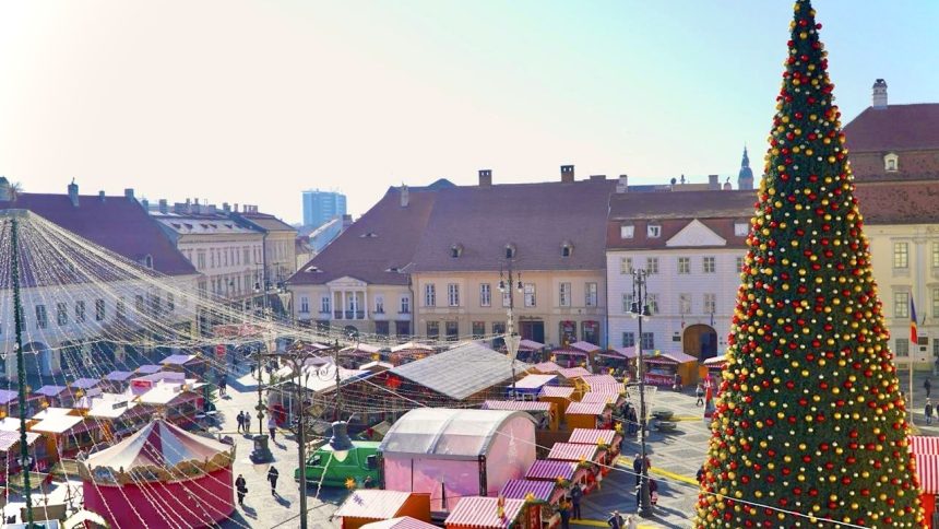 Prima tura prin Targul de Craciun din Sibiu