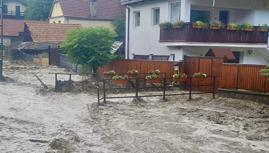 Risc de viituri pe rauri din Sibiu alerta emisa