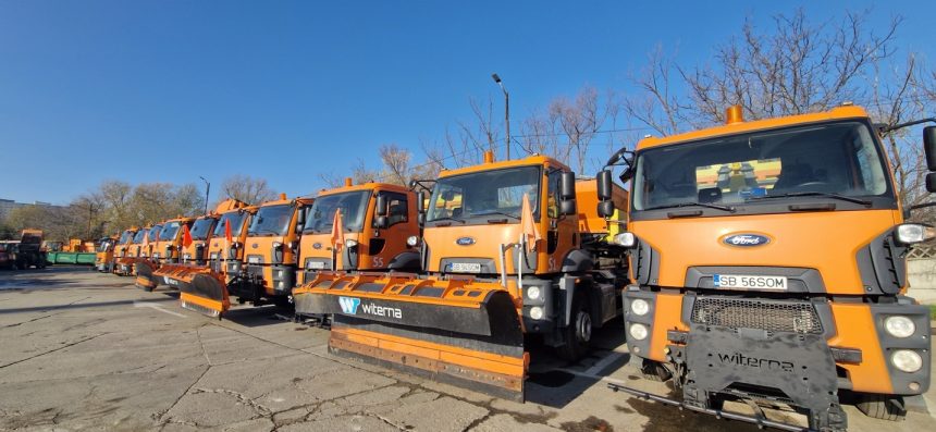Sibiul pregatit pentru iarna 14 utilaje si 600 de tone de sare
