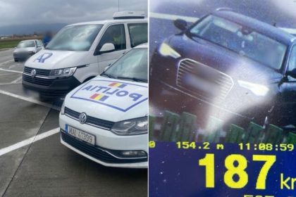 Soferita din Bacau prinsa cu 190 km h pe autostrada