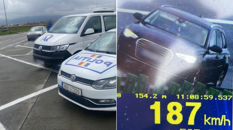 Soferita din Bacau prinsa cu 190 km h pe autostrada