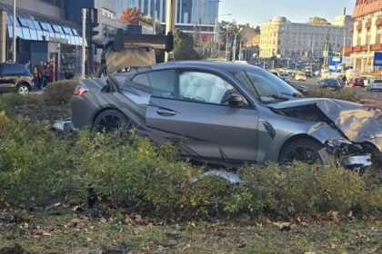 Soferul BMW ului din giratoriu era beat turta