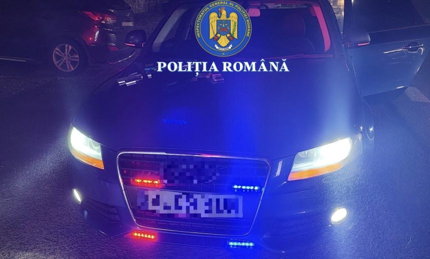 Tanar prins pe Valea Oltului cu masina fara acte