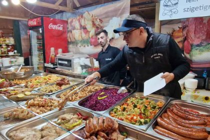Zona de picnic la Targul de Craciun din Sibiu