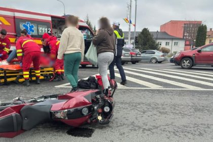 motociclista ranita intr un accident la giratoriu ramada