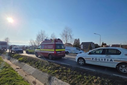 Accident cu 3 masini intre Sura Mica si Ocna Sibiului
