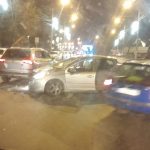 Accident pe strada Rahovei din Sibiu doua masini si o trotineta implicate
