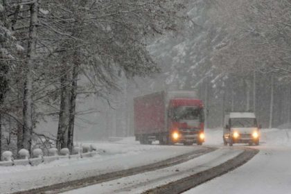 Atentie soferi Viscol si vant in Carpati si Transilvania