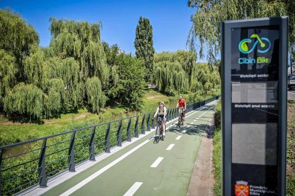Cartierele Sibiului legatede piste de biciclete pe Cibin