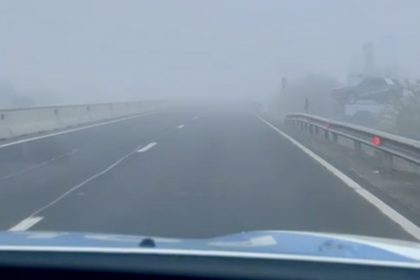 Ceata creeaza dificultati pe drumurile din Sibiu