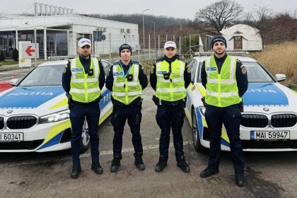 Craciun cu politisti patrule in Sibiu