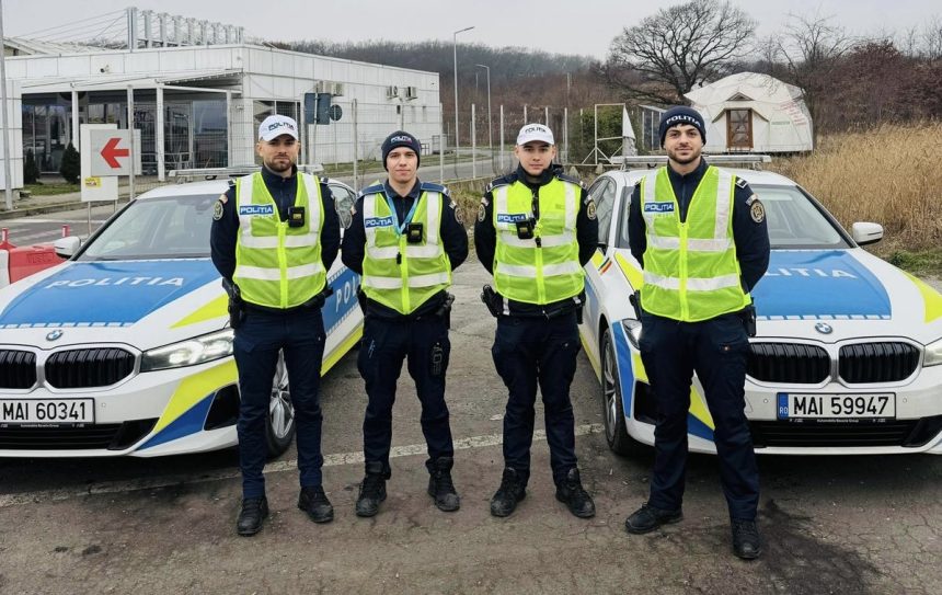 Craciun cu politisti patrule in Sibiu