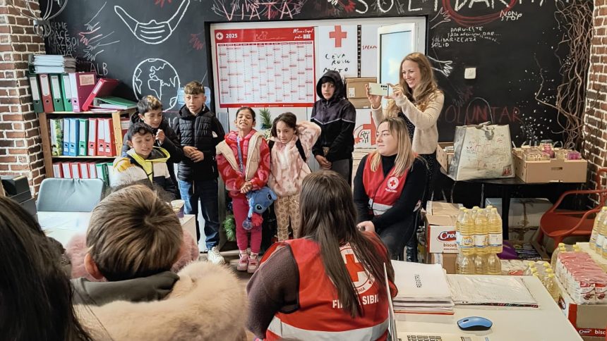 Crucea Rosie Sibiu a adus bucurie 200 de copii