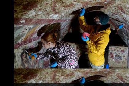 Descoperire arheologica in Turcia Fresca cu Iisus pastor