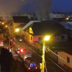 Incendiu puternic la Sibiu langa o scoala