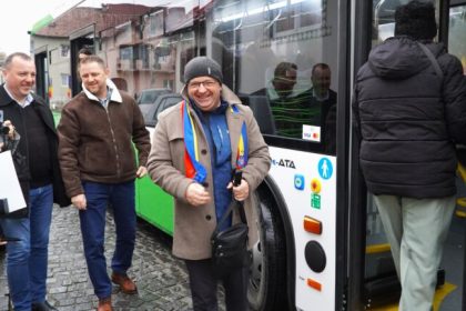 Moment istoric pentru Sadu primele curse catre Sibiu