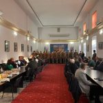 Moment special la Prefectura studentii militari de la AFT Sibiu
