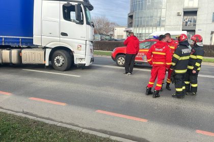 Pieton strivit de TIR la aeroportul din Sibiu