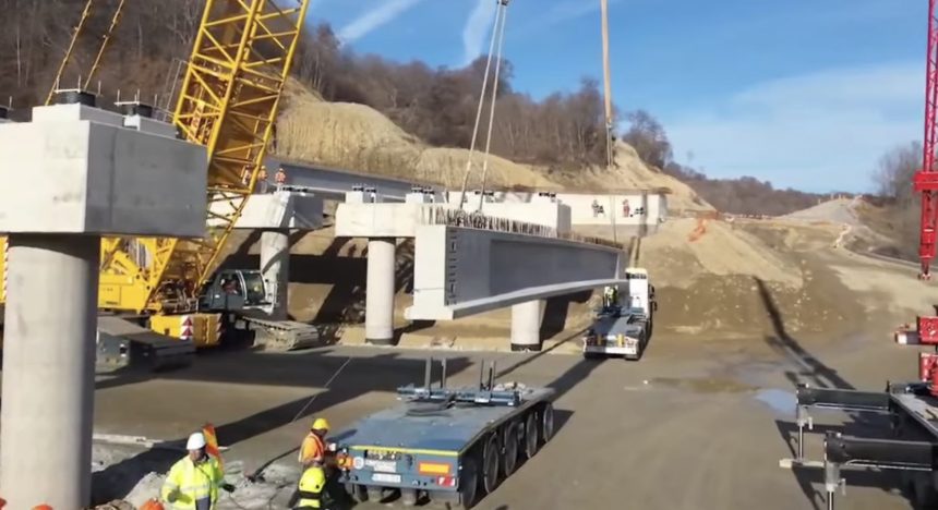 Progrese importante la podurile viaductele si tunelurile Sectiunii 3 a Autostradei Sibiu