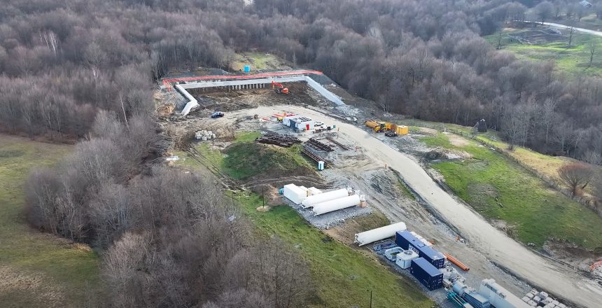 Progresul lucrarilor pe cel mai lung lot al Autostrazii Sibiu