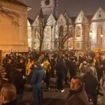 Protestele pentru justitie continua la Sibiu Piata Huet