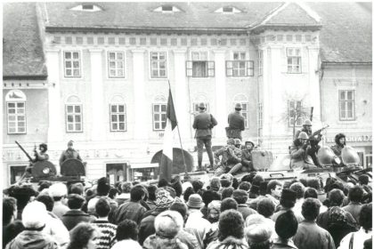 Revolutia de la Sibiu 22 decembrie 1989 in imagini