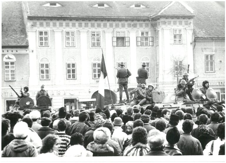 Revolutia de la Sibiu 22 decembrie 1989 in imagini