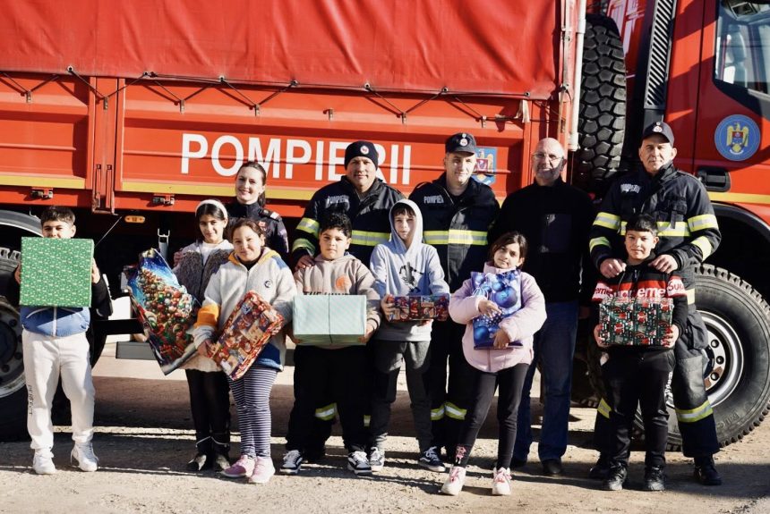 pompierii sibieni misiune speciala cadouri pentru copii