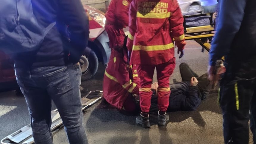 Accident luni dimineata pe Calea Cisndiei un pieton a fost lovit pe trecerea de pietoni video