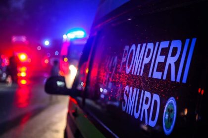 Accident pe DN14 iesire din Copsa Mica sofer ranit