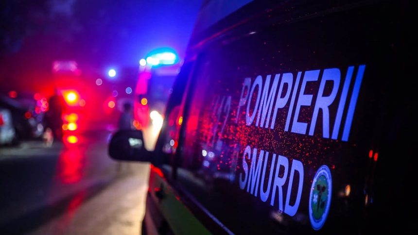 Accident pe DN14 iesire din Copsa Mica sofer ranit