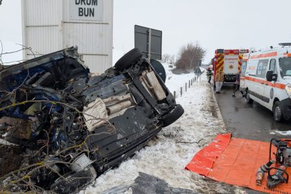 Barbat decedat dintr un accident pe DN1 Miercurea Sibiului