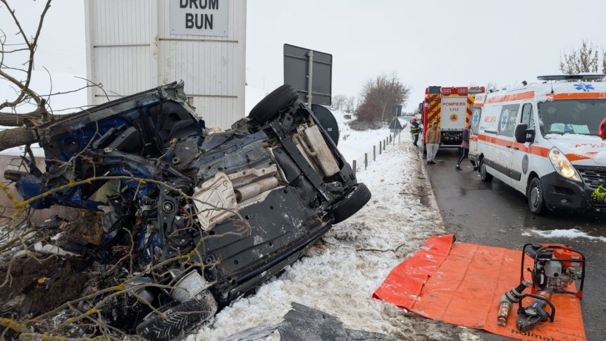 Barbat decedat dintr un accident pe DN1 Miercurea Sibiului