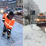 Deszapezire intensa la Sibiu 8 utilaje si 58 muncitori