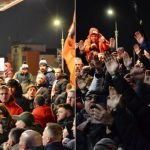 Dinamo primire impresionanta la Sibiu sute de fani au asediat hotelul unde se afla cainii rosii video foto