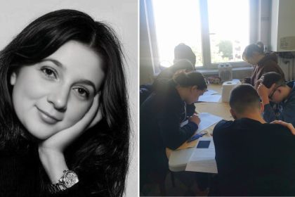 Flavia profesoara ce simplifica gramatica pentru copii