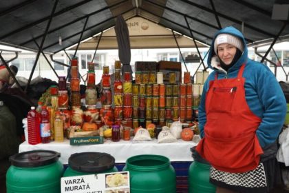 Gerul a golit Piata Cibin Comerciantii spun Castigam un leu de pita